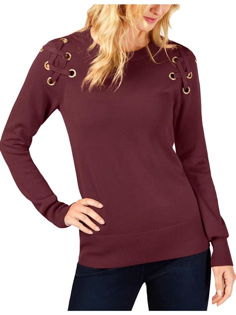 michael kors tweed chunky crewneck sweater|Michael Kors Crewneck Sweaters .